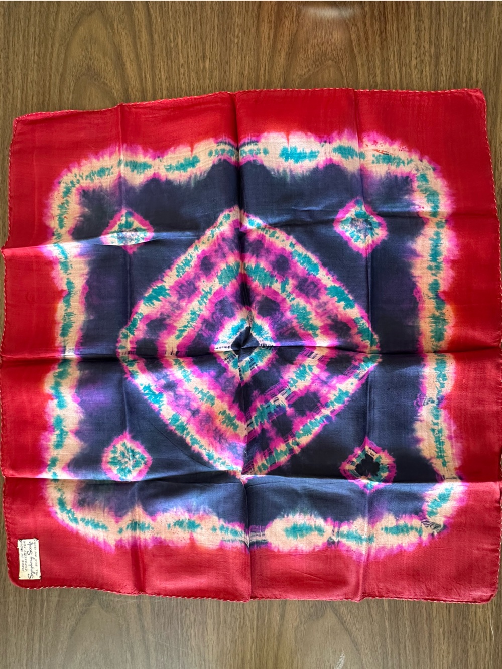 Vintage 100% silk Made In India for Symphjny Scarfs